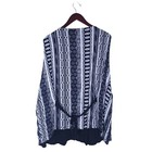 Vintage Bop Black Ivory Artsy Art To Wear Beaded Sequin Boho Vest Top Womens 5x