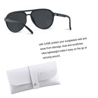 Retro Polarized Aviator Sunglasses For Women Men Classic 70s Vintage    
