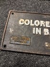 Colored Must Sit In Balcony Cast Iron Segregation Historical Birmingham Al 31  2