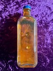 Gold Crest Firm Tex Embalming Fluid Glass Bottle Mortuary Funeral Undertaker