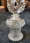 Vintage Glass Perfume Bottle Art Deco Antique  8 Inches Tall