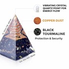 Orgone Pyramid-black Tourmaline-crystal-chakra Balancing Orgone Energy Genera   