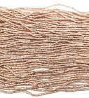 13 0 Cut Czech Metallic Copper Glass Seed Beads-2 Hanks- 13779