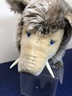 11    Long Vintage Gray Mohair Steiff Dalle 1960   s Pig Warthog Boar No Tags  u