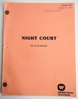 Night Court Script Signed Richard Moll Bull Season 1  eye Of The Beholder  1983
