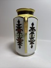 Nippon Multicolor Greek Key Accent Porcelain Vase Hand Painted Japan 6 