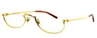 Vintage Cartier Demi Lune 51mm Gold Half-rim Eyeglasses Frames Only France
