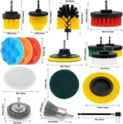 30-pc Drill Brush Set  Power Scrubber For Bathroom  Floor  Car  Grout