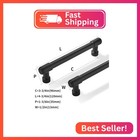 Zauyx Solid Heavy Duty Jasper Pulls 20 Pack Matte Black Cabinet Pulls 3-3 4 Inch
