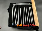 Vtg Art Glass Swizzle Sticks Lot Spoon Stirrers Blown Fruit Pear Straws 13 Pcs