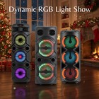 Portable Bluetooth Speaker Sub Woofer Heavy Bass Stereo Sound Party System W mic