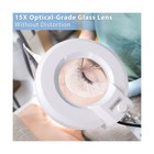 15x Magnifying Floor Lamp With 5 Wheels Rolling Base For Estheticia    Fast Ship