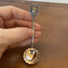 Coin Silver 900 00 Vintage Souvenir Spoon Collectible - Madrid