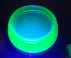 Furniture Coasters Uranium Glass Anchor Hocking 2 1 2  Wide