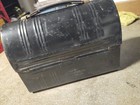 Vintage Aladdin Industries Black Metal Dome Top Lunch Box pail No Thermos