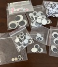Lot Of Assorted Sizes Colors Wiggle Google Eyes For Tackle Crafts Dolls Paste On