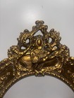 Vintage Italy Rococo Gold Gilt Cherub Picture Frame 20 5    X 14 5    3d Cherub