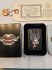 Harley Davidson Zippo Satin Matte Black Eagle Nice Clean New In Box