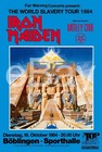 Iron Maiden Motley Crue 1984 World Slavery Tour 20 X 30 Custom Concert Poster