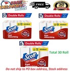 New Scott Paper Towels Bulk 60 Regular Rolls 30 Double Rolls 2-3 Packs Of White