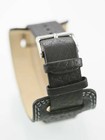 Fossil Watch Mens Day Date 24hr Black Leather Stainless Gold Silver 50m Quartz