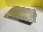 Vtg Mirro 5480m Heavy Gauge Aluminum Cake Pan   Sliding Lid Cover 13x9x2 1 4  