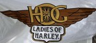 Vintage Harley-davidson Hog Ladies Of Harley 3    X 5    Flag Banner