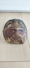 Carved Wooden Decorative Face Mask 19 X 16 X 9 Cm Aged Painted Finish