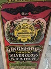 Antique Kingsford s Starch Indian Image Advertising Paper - Not A Box Oswego  Ny