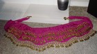 New Without Tags Belly Dancer Fuschia Purple Coined Hip Scarf Belt Sash One Size