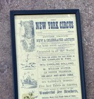 Antique New York Circus Sideshow Litho Poster Horse Show Vintage 1872