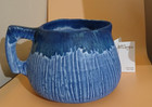 Mccarty   s Pottery Colbalt Blue Drip Bloody Mary Pitcher 1st Quality   Gift Card