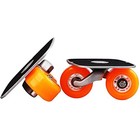 Orange Portable Roller Road Drift Skates Plate Anti-slip Board Aluminum Truck