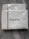 Brand New Frette One Bourdon King Pillowcase Pair White sepia     2 Cases