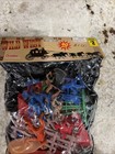 Vintage 40pc Cowboys   Indians Plastic Toy Figures Play Set - New   Sealed 