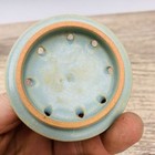 4 3 antique Song Dynasty Porcelain Ru Kiln Museum Mark Cyan Glaze Incense Burner