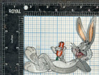 Vintage Bugs Bunny Looney Tunes Cartoon Character Souvenir 4 25  Iron On Patch