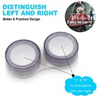 Modixun 20 Pack Clear Contact Lens Case  5 Colors Leak-proof Bulk Cases  Comp   