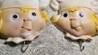 Vintage 1964 Miller Studio Chalkware Chef Kids Wall Plaques     Kitchen Decor Pair
