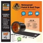 Gorilla Waterproof Patch   Seal Tape  Black Tape  4  X 10   pack Of 1  - Perm   