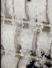 20 Lace Applique Lot Assorted Fabric Sewing Supply White Floral Embroidery Craft