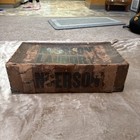 Vtg Antique 1930s Laundry Box    anderson   s Laundry     Brown 21    X 11    X 6    Rare