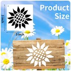64 Pieces Stencils For Painting  Small Reusable Flower Plant Stencil  Art Cra   