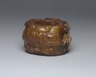 Certified Natural Hetian Jade Hand-carved Exquisite Ring 70401