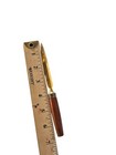 Vintage Letter Opener 7  Wood  Metal Gold Tone See Pictures For Details 