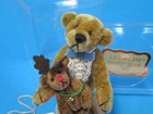Artist Bear Deb Canham  hansel   Rudy  Miniature 3  Little Gem Teddy Reindeer