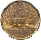  1850 s  New York City Ny-841kpa  r-4  Strassburger   Nuhn Merchant Token