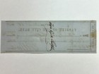 1851 Cashier Of The City Bank 99 25 Dollar Check   Abraham Bell And Son