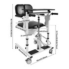 Hydraulic Patient Lift Transfer Chair Mobility Elderly Aid Wheelchair Lift 330lb