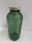 Rare Vintage Welch   s Cranberry Green Glass Bottle Empty Old Juice Cocktail